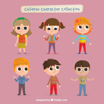 Children character collection Children character collection