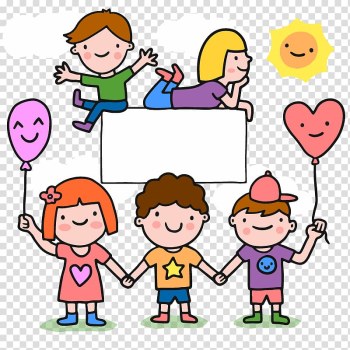 Children's Day Poster Gift Drawing, child Borders transparent background PNG clipart