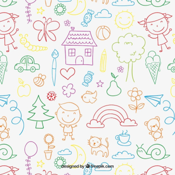 children's pattern in colorful style children's pattern in colorful style