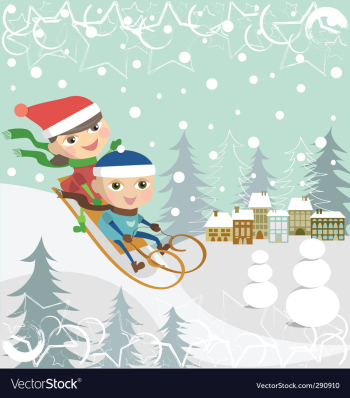 Children vector image Children vector image