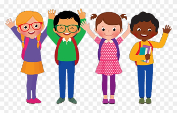 Children White Background Free Picture - Students Cartoons Children White Background Free Picture - Students Cartoons