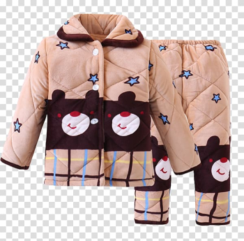 Childrens clothing Pajamas Flannel Taobao, Autumn and winter children's pajamas transparent background PNG clipart