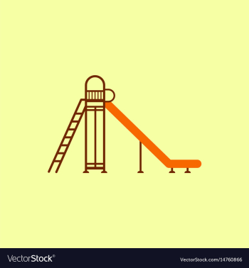 Childrens slide vector image Childrens slide vector image