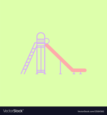 Childrens slide vector image Childrens slide vector image
