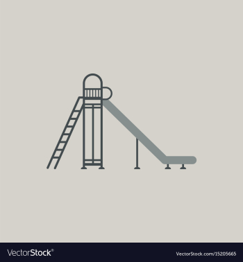 Childrens slide vector image Childrens slide vector image