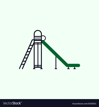 Childrens slide vector image Childrens slide vector image