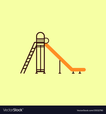 Childrens slide vector image Childrens slide vector image