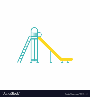 Childrens slide vector image Childrens slide vector image