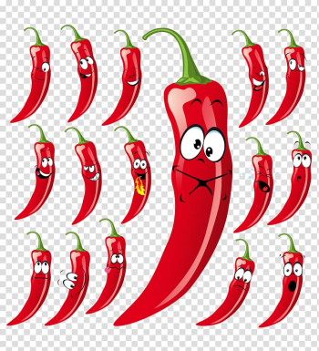 Chili illustration, Chili con carne Chili pepper Mexican cuisine Capsaicin, Big white pepper transparent background PNG clipart