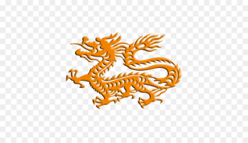 China Chinese cuisine Chinese dragon Chinese zodiac - Yellow dragon paper cutting 