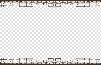China Computer file, China Wind pattern border classical antiquity, two black parallel lines transparent background PNG clipart