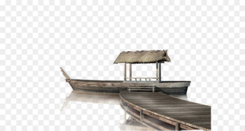 China Ink wash painting Chinese painting Chinoiserie - Caochuan beach background 