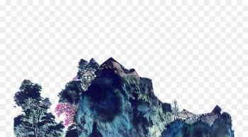 China Landscape painting Ink Wallpaper - Castle Ink China Landscape painting Ink Wallpaper - Castle Ink