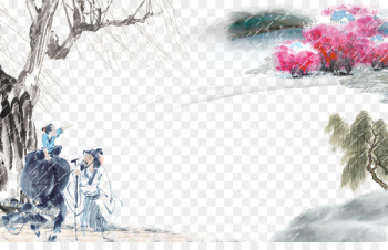 China Qingming Festival Yushui - Landscape painting free download 