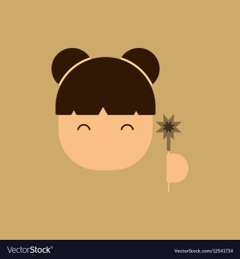 China woman face of Chinese vector image China woman face of Chinese vector image