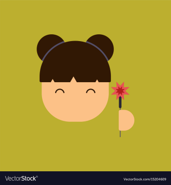 China woman face of chinese vector image China woman face of chinese vector image