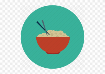 Chinese Food Bowl From Side View And Chopsticks - Chinese Food Icon Png Chinese Food Bowl From Side View And Chopsticks - Chinese Food Icon Png