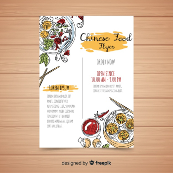 Chinese food flyer Chinese food flyer