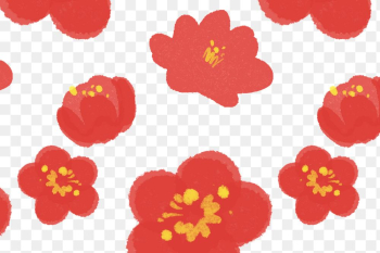 Chinese national flower transparent png pattern