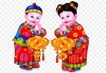 Chinese New Year Child Fat choy Man Antithetical couplet - Kung Hei Fat Choy Chinese New Year 
