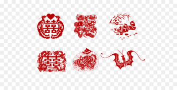 Chinese New Year Chinese paper cutting Papercutting Vector graphics Illustration - empty 