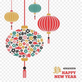 Chinese New Year Light Illustration - Year of the Rooster,Chinese New Year,new Year,Joyous 