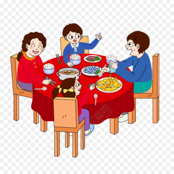 Chinese New Year Reunion dinner Image Portable Network Graphics Cartoon - advice ornament 