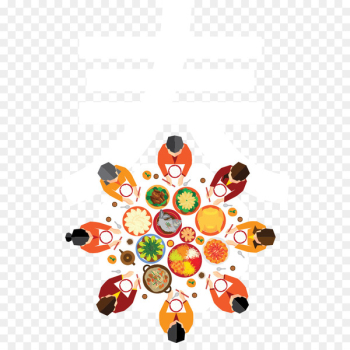 Chinese New Year Reunion dinner Poster - Chinese New Year reunion dinner element 
