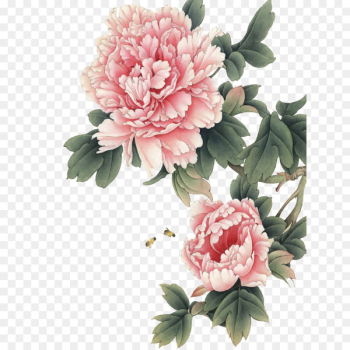 Chinese painting Peony Gongbi Art - peony Chinese painting Peony Gongbi Art - peony