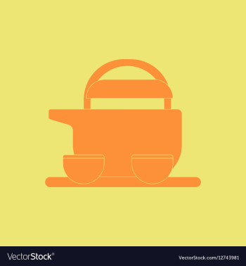 Chinese Tea of Chinese Teapot vector image Chinese Tea of Chinese Teapot vector image