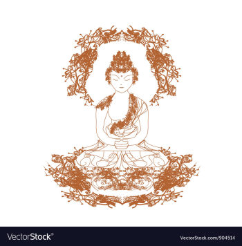 Chinese Traditional Artistic Buddhism Pa vector image Chinese Traditional Artistic Buddhism Pa vector image