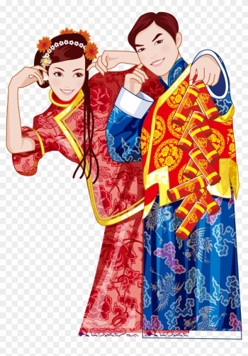 Chinese Traditional Bride And Groom - Firecracker Chinese Traditional Bride And Groom - Firecracker