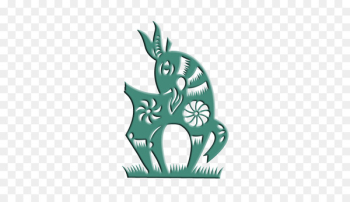 Chinese zodiac Goat Rat Horoscope - Green goat paper cutting Chinese zodiac Goat Rat Horoscope - Green goat paper cutting