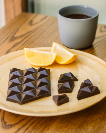 Chocolate Bar on Plate Chocolate Bar on Plate