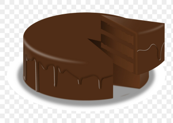 Chocolate cake png sticker clipart, | Free PNG - rawpixel