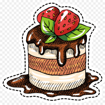 Chocolate cake Strawberry pie - Chocolate cake vector Chocolate cake Strawberry pie - Chocolate cake vector