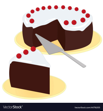 chocolate cake with white icing and red berries chocolate cake with white icing and red berries