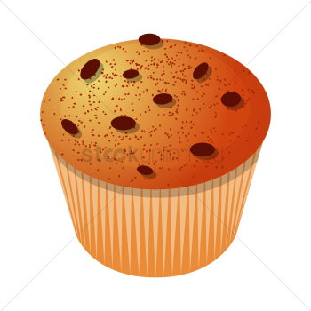 Chocolate chip cupcake
