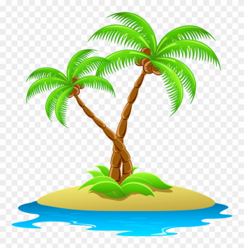 Cholesterol And Fat Free Tender Coconut Water Offers - Coconut Tree Clipart Png Cholesterol And Fat Free Tender Coconut Water Offers - Coconut Tree Clipart Png