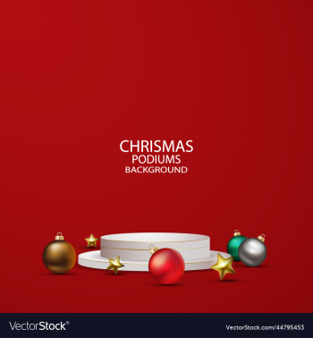 chrismas podiums background