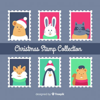 Christmas animal stamp collection Christmas animal stamp collection