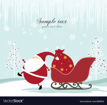 Christmas background vector image Christmas background vector image