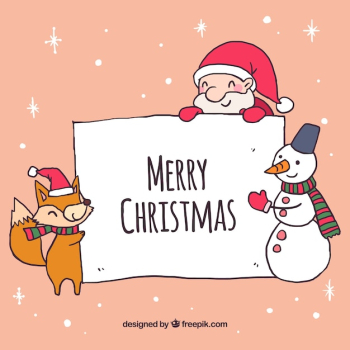 Christmas background with letter Christmas background with letter