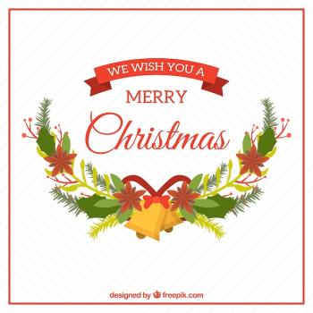 Christmas background with lovely flowers Christmas background with lovely flowers
