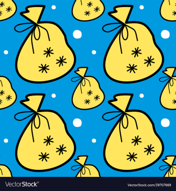 christmas bag with gifts - seamless background christmas bag with gifts - seamless background