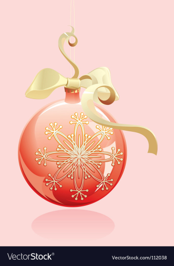 Christmas ball vector image Christmas ball vector image