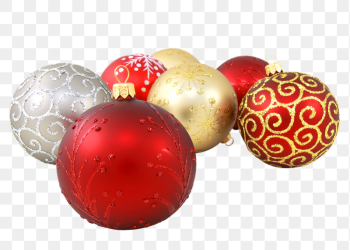 Christmas balls png sticker, transparent | Free PNG - rawpixel