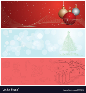Christmas banner vector image