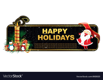 Christmas banner vector image