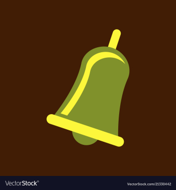 Christmas bells church bell - school bell icon vector image Christmas bells church bell - school bell icon vector image